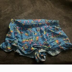 Women's Disney Colorful  Print Shorts In
